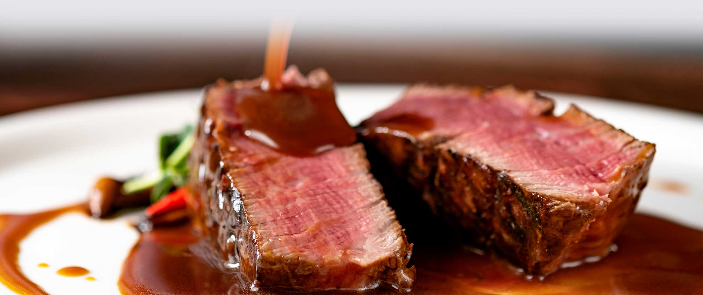 Sirloin Filet with Whiskey Glace