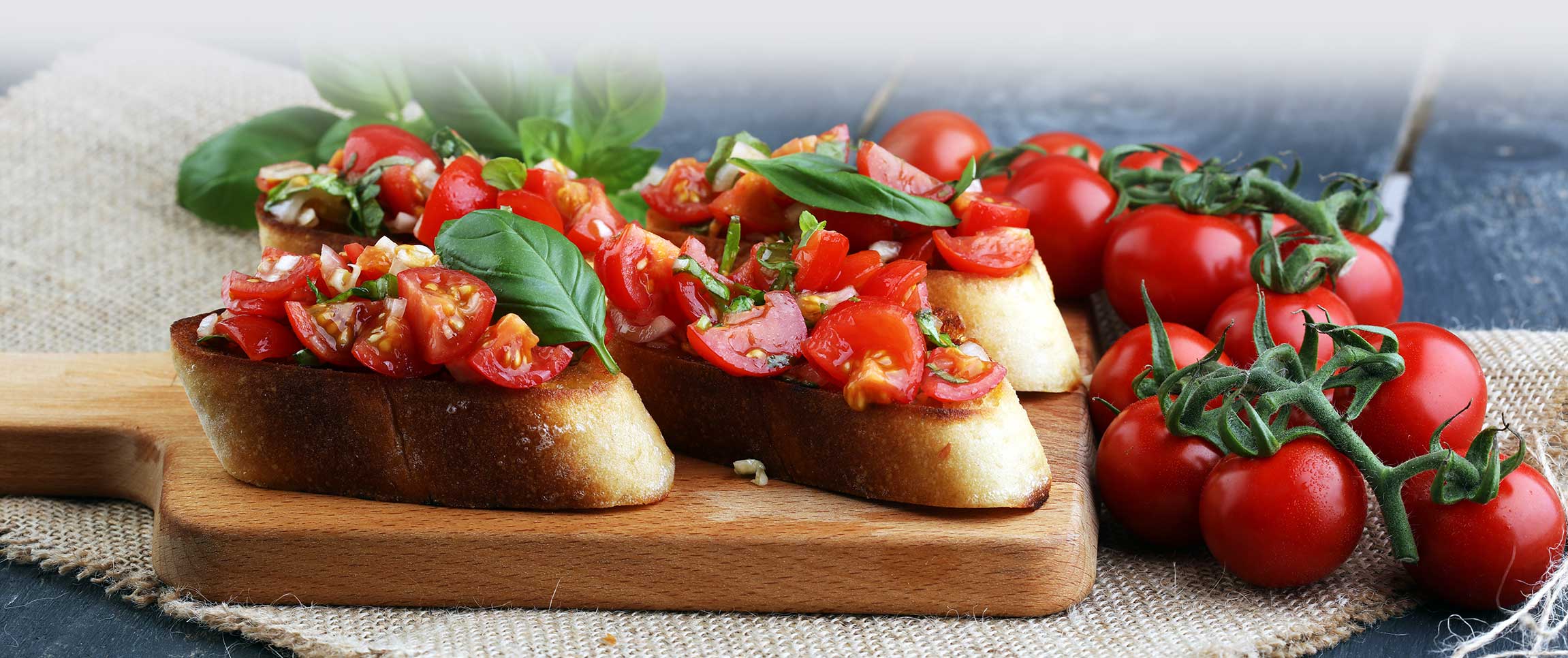 Goat Cheese and Tomato Bruschetta