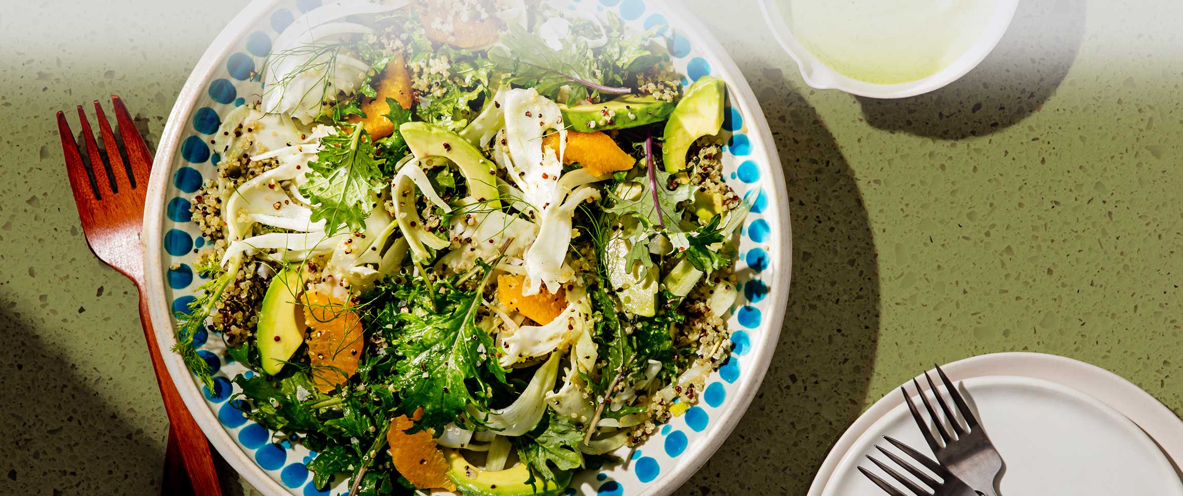 Kale Salad with Creamy Herb Dressing