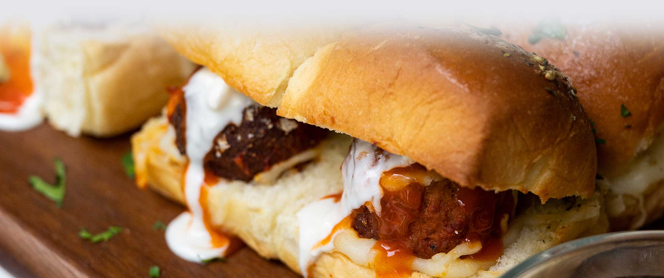 Buffalo Style Meatball Sliders