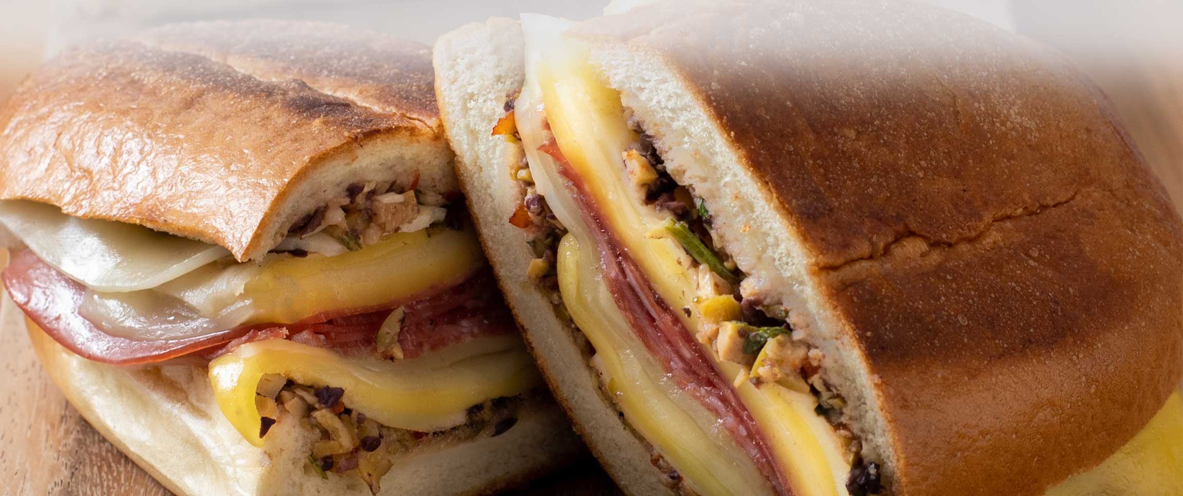Muffuletta Grilled Cheese