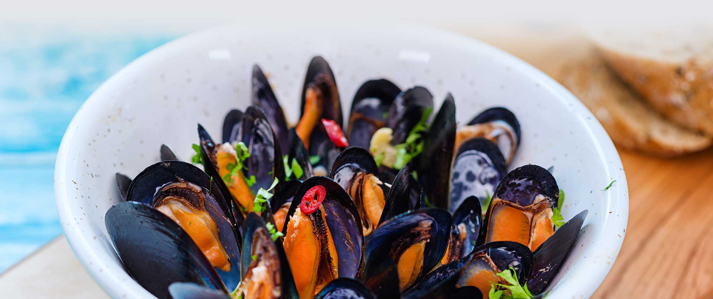 Steamed Mussels with Coconut Chili-Lime Vegetable Broth
