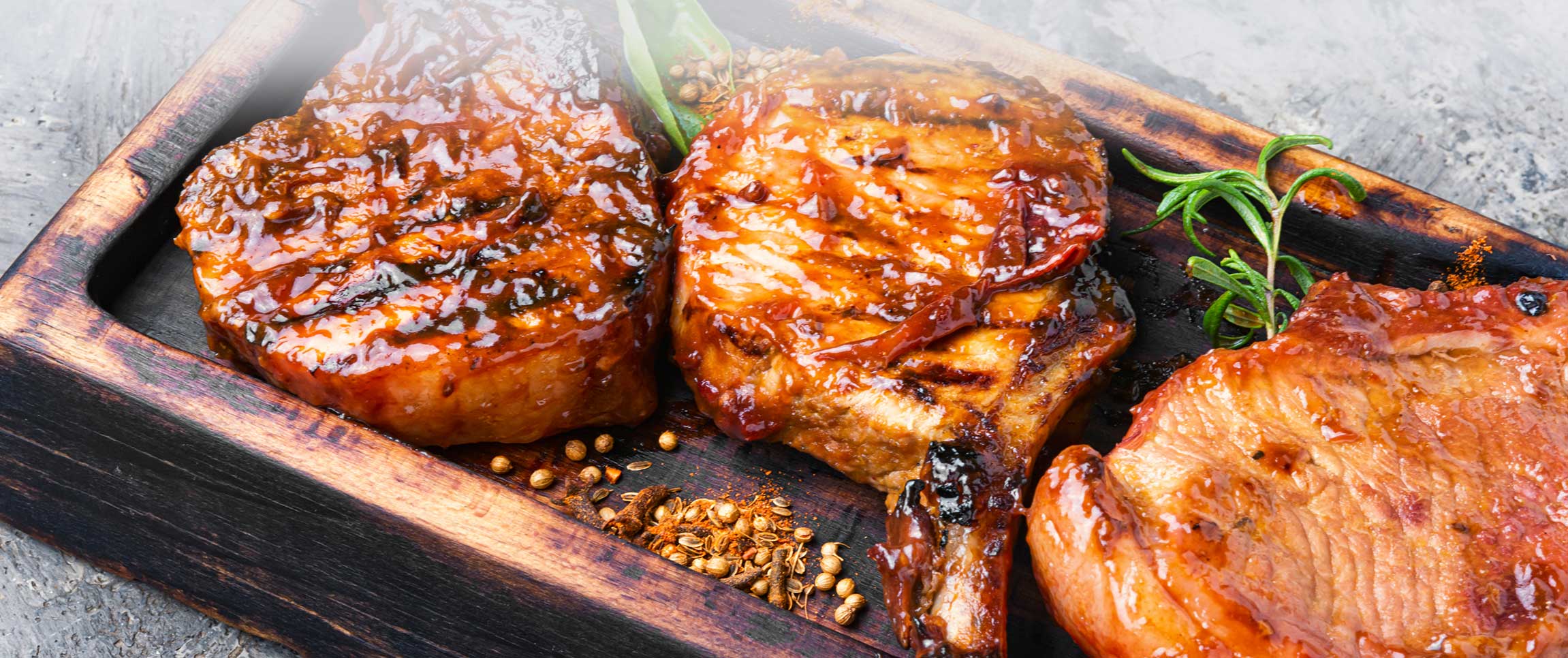 Pork Loin Chops w/ Chipotle Glaze