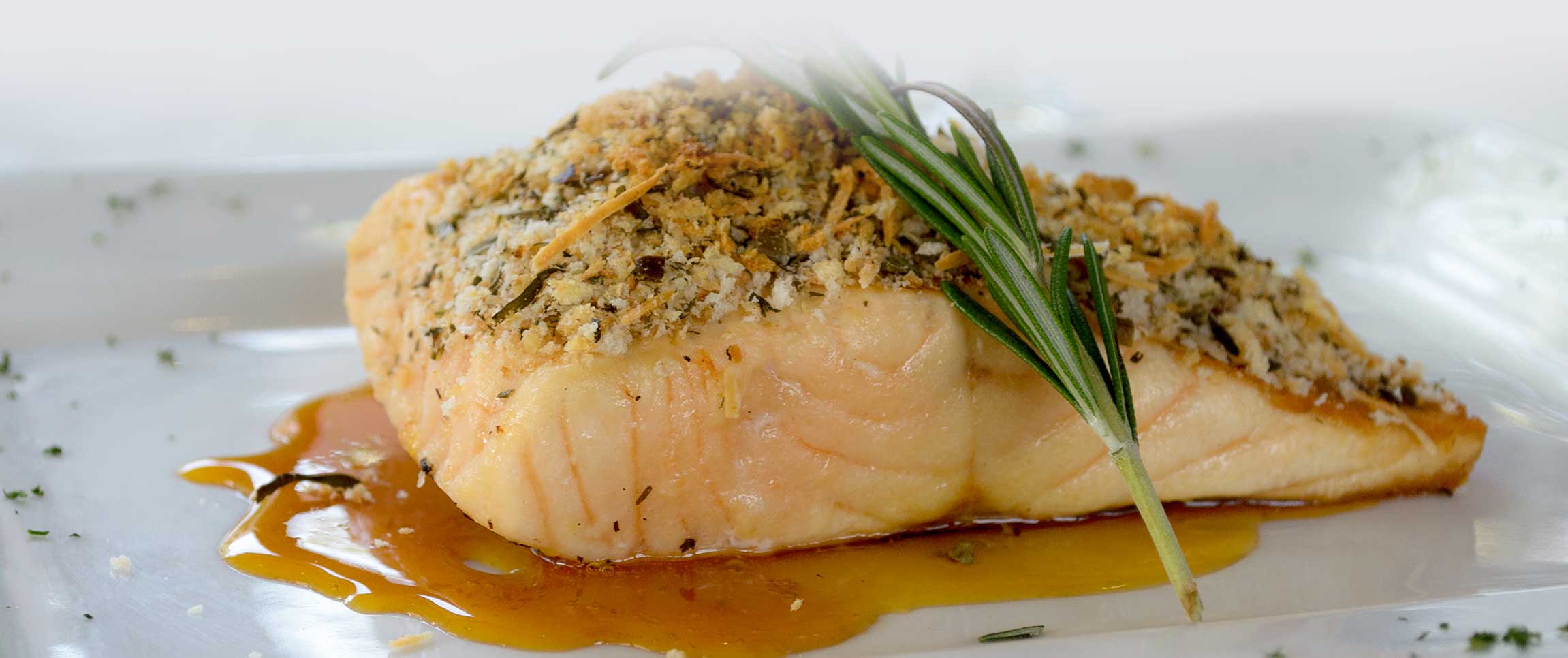 Potato Crusted Salmon with Caper Butter