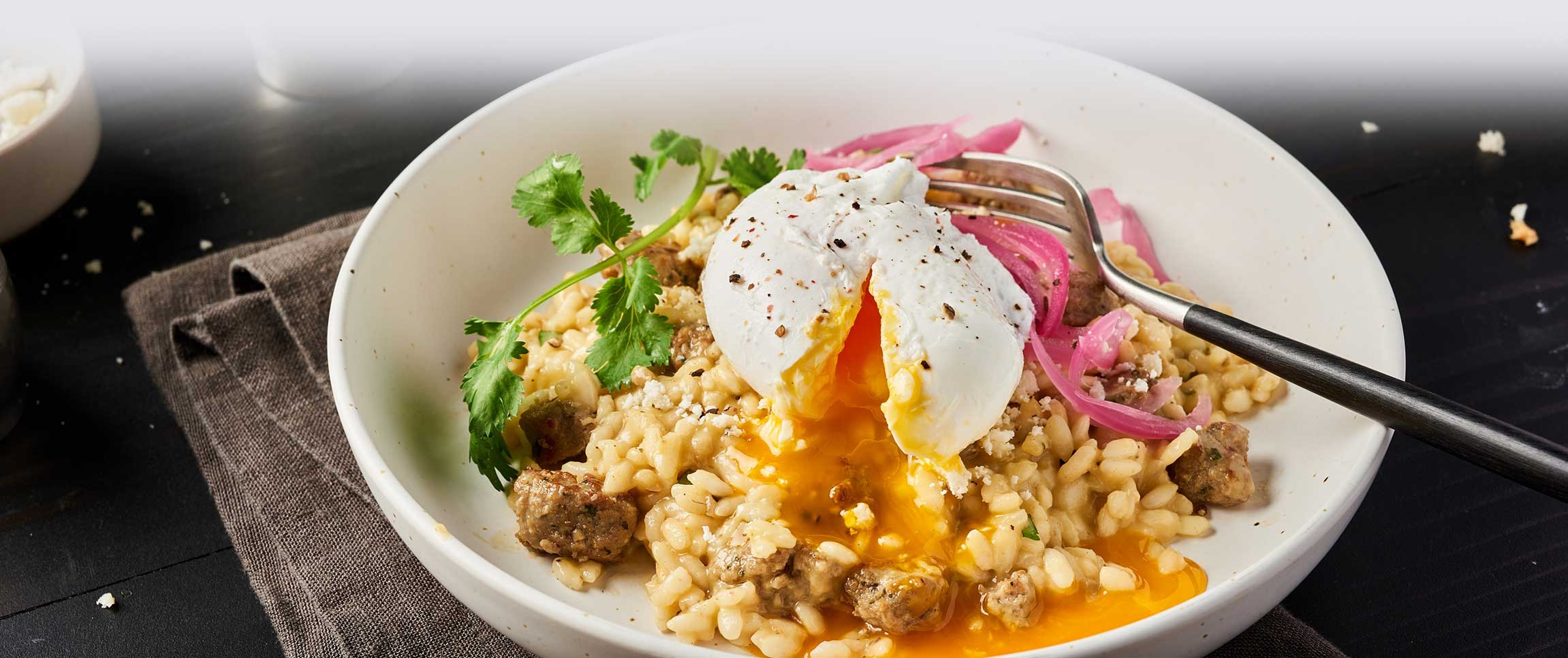 Salsa Verde Breakfast Risotto