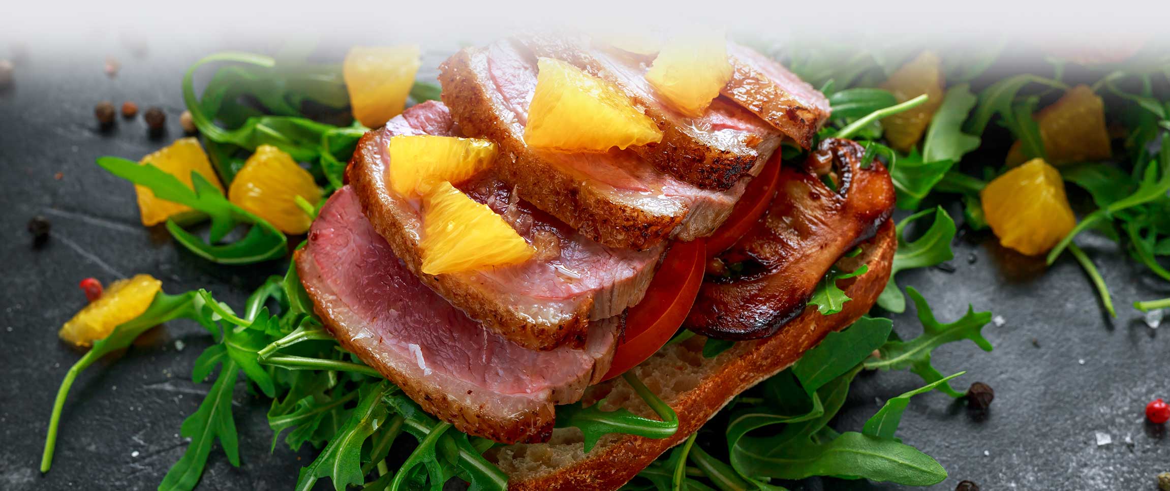 Strawberry and Orange Crispy Duck