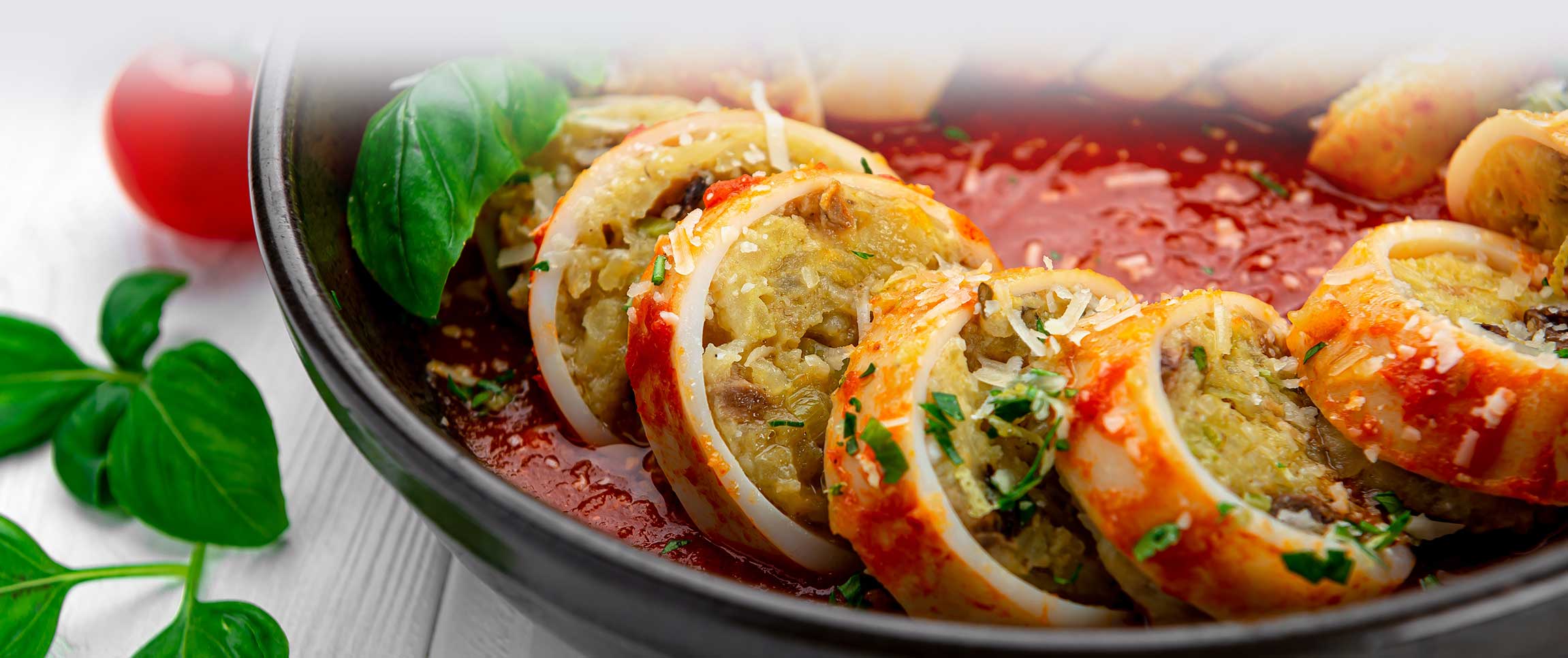 Stuffed Squid with Tomato Sauce