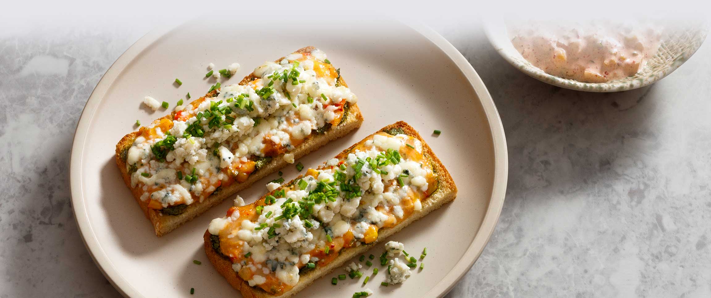 Three Cheese Chile Toast
