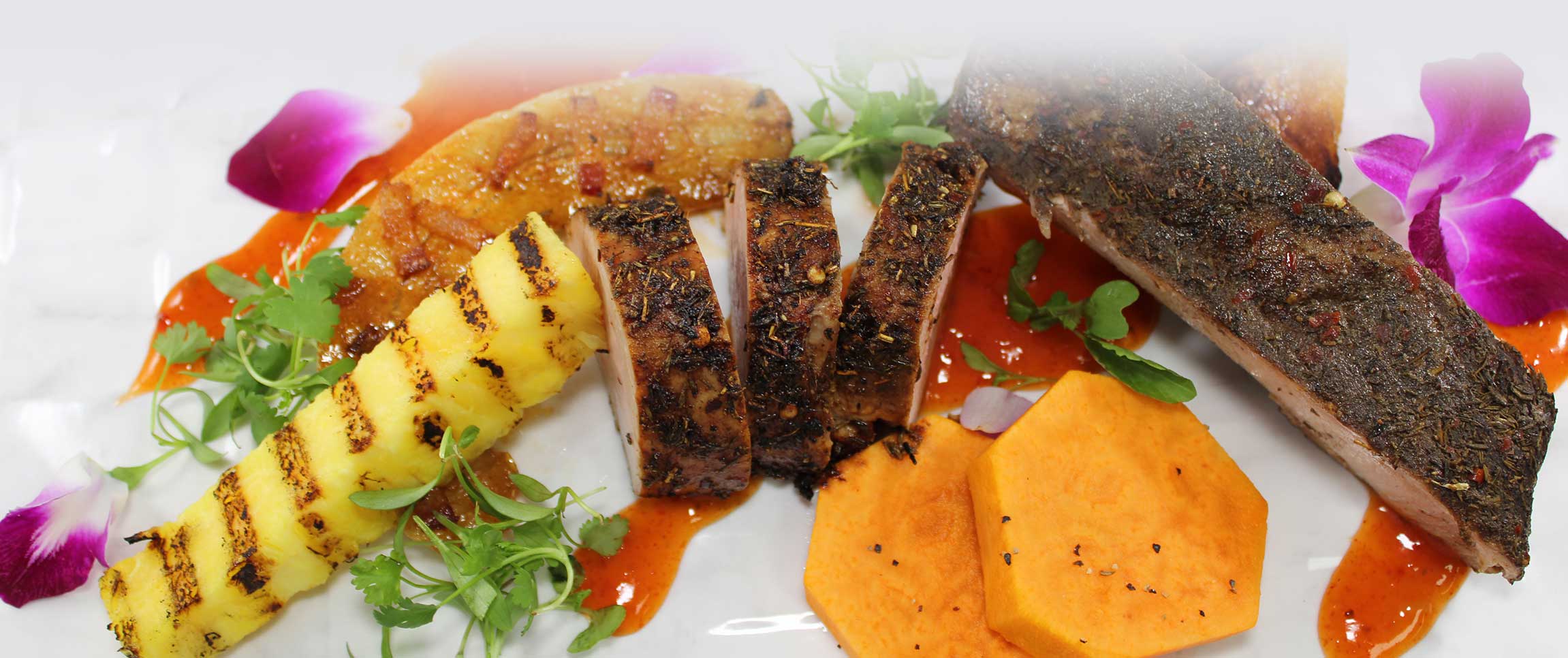 Tropical Pork Platter