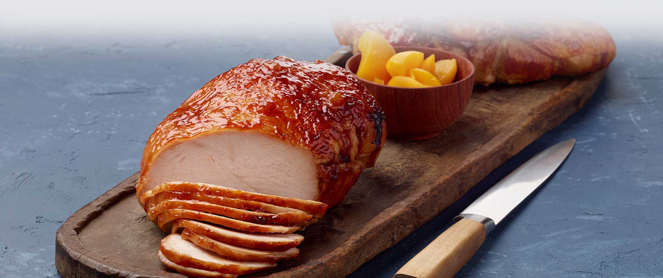 Roasted Turkey with Peach Bourbon BBQ Glaze