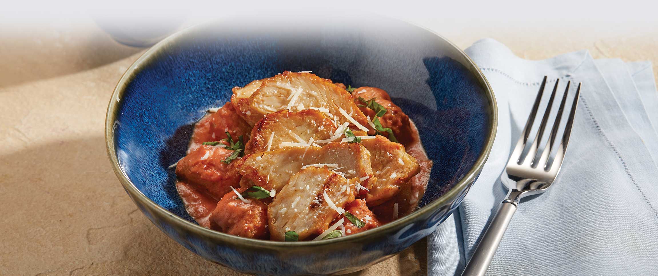 Turkey Medallions with Tomato-Orange Gnocchi and Basil 