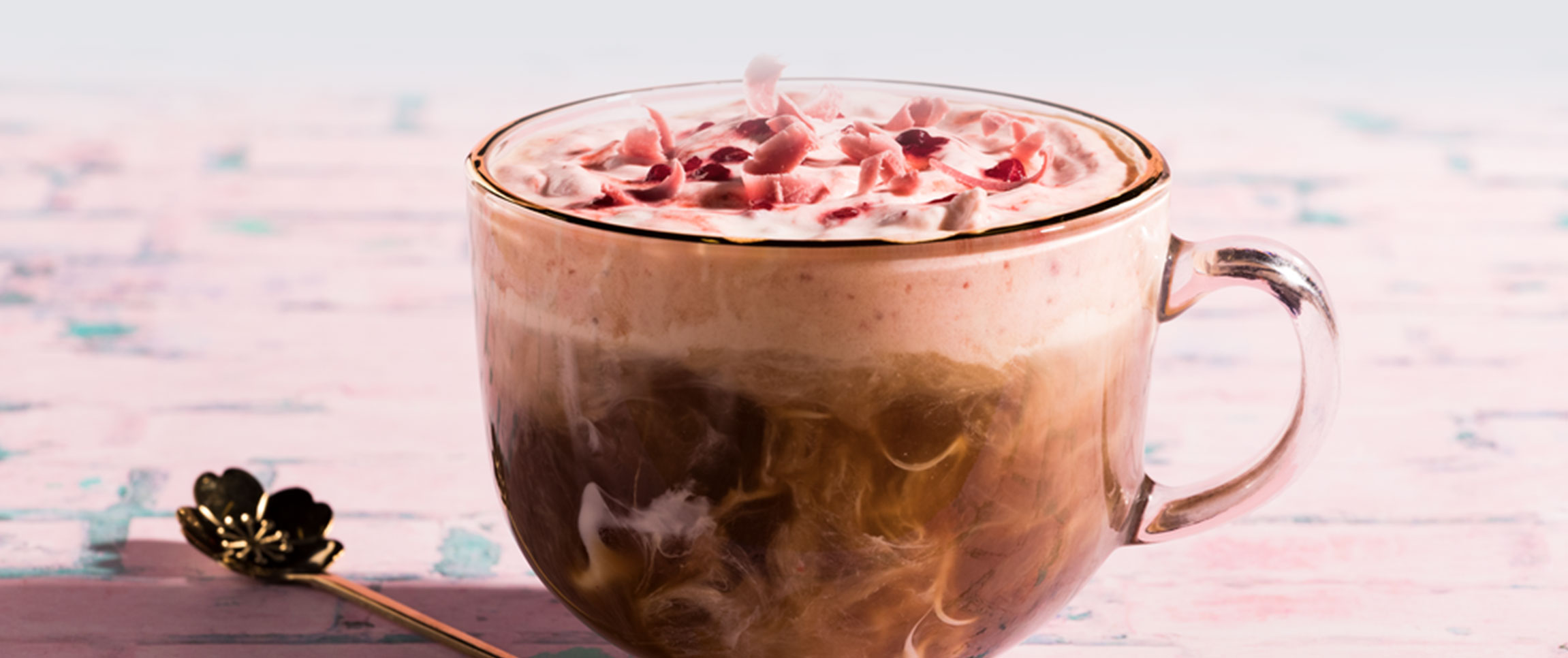 White Chocolate Raspberry Iced Coffee