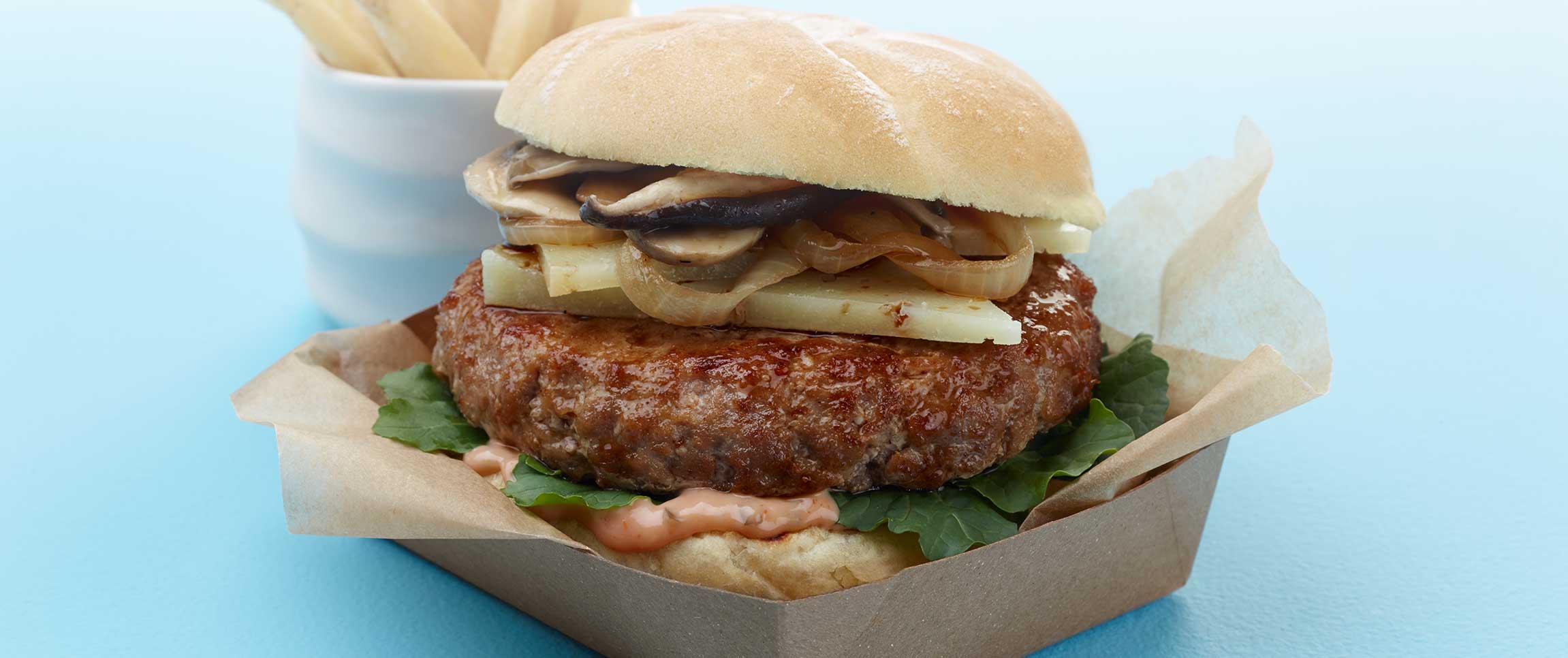 Wild Mushroom Turkey Burger