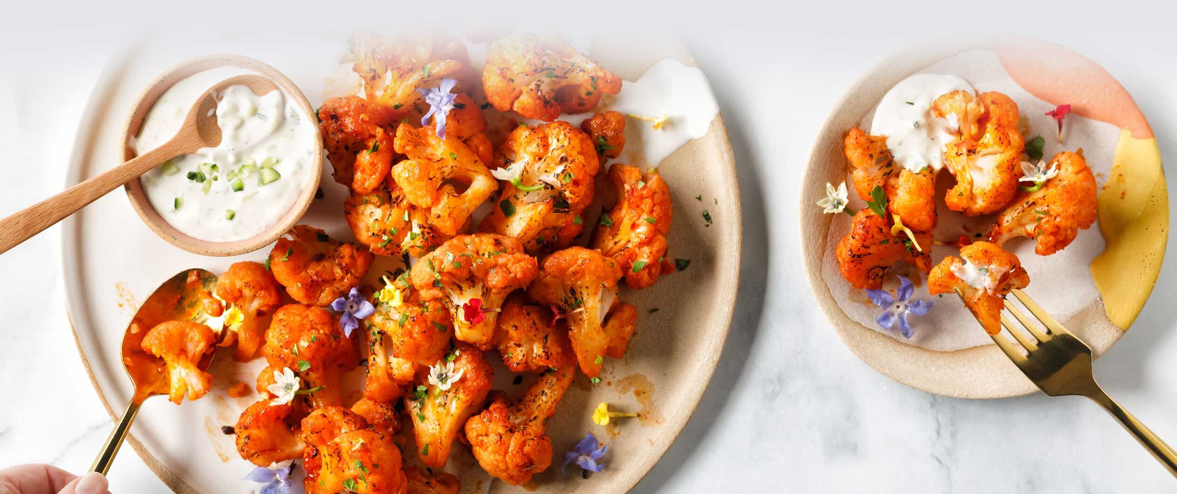 Zesty Roasted Cauliflower Bites