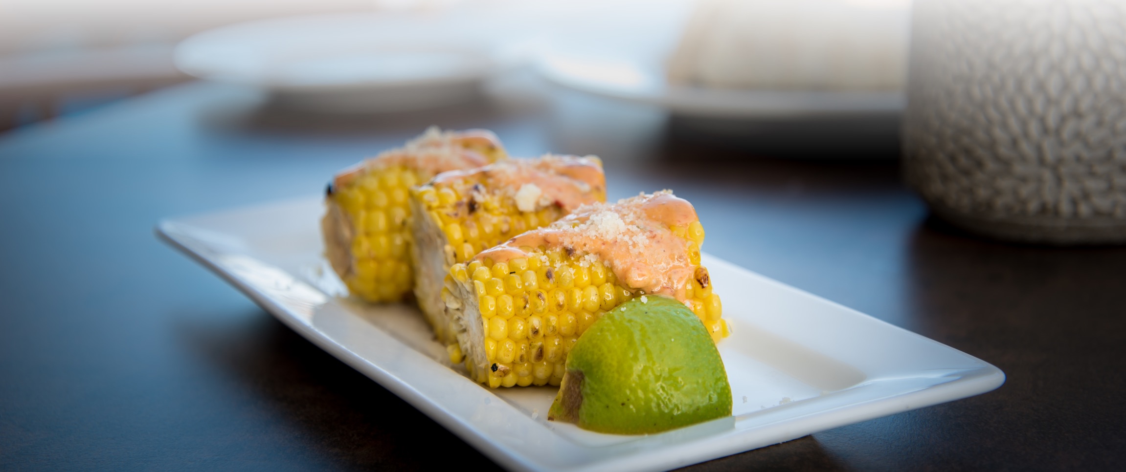Corn Topped with Chipotle Lime Mayonnaise