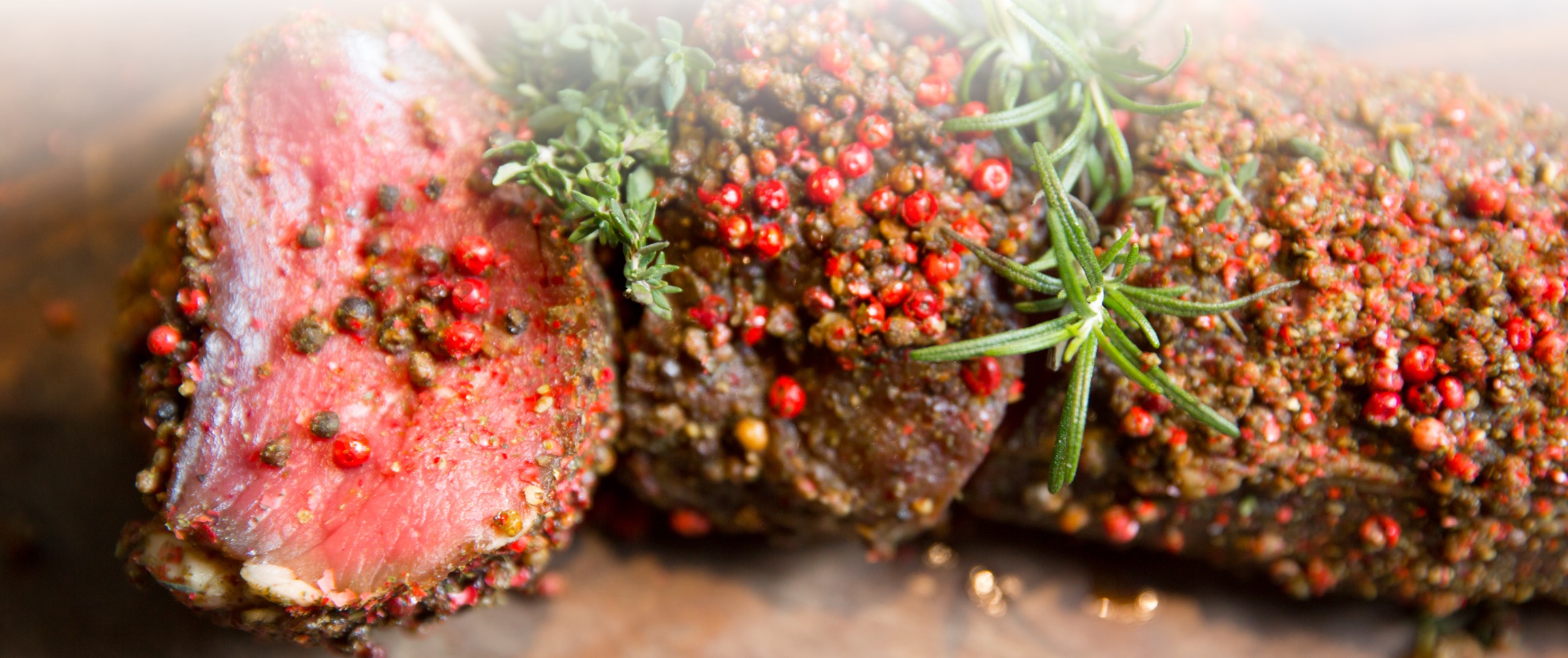 Garlic and Pepper Crusted Beef