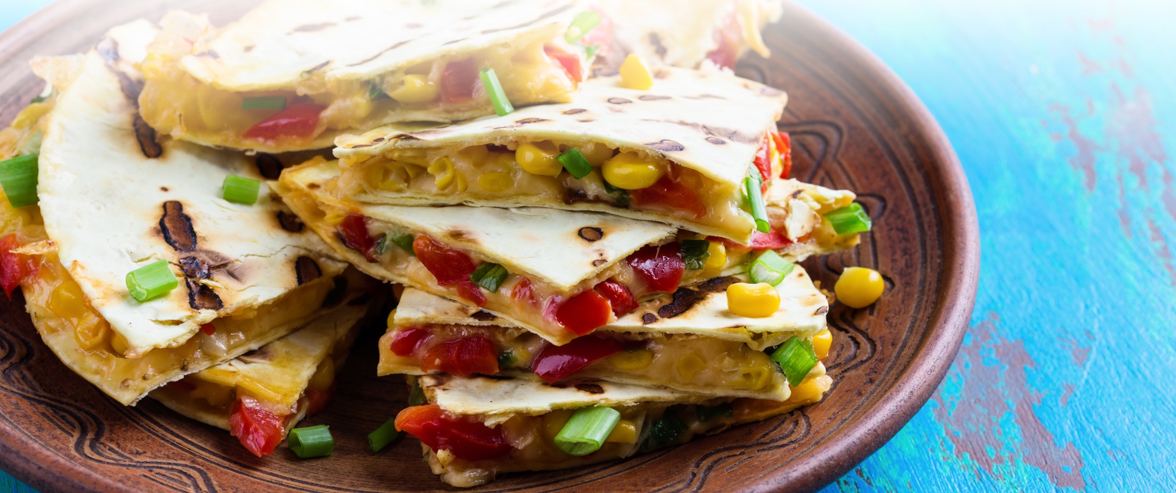 Grilled Pepper Quesadillas