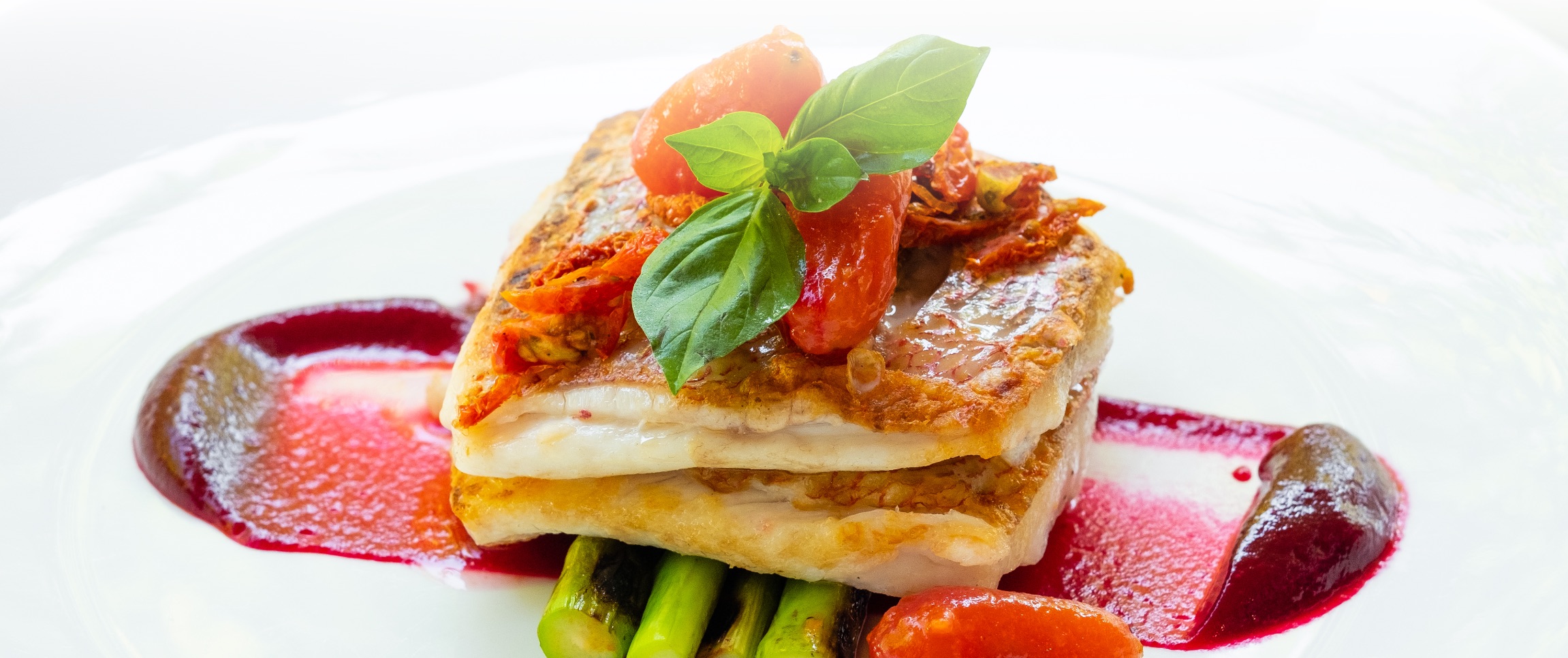 Seared Snapper Topped with Lobster