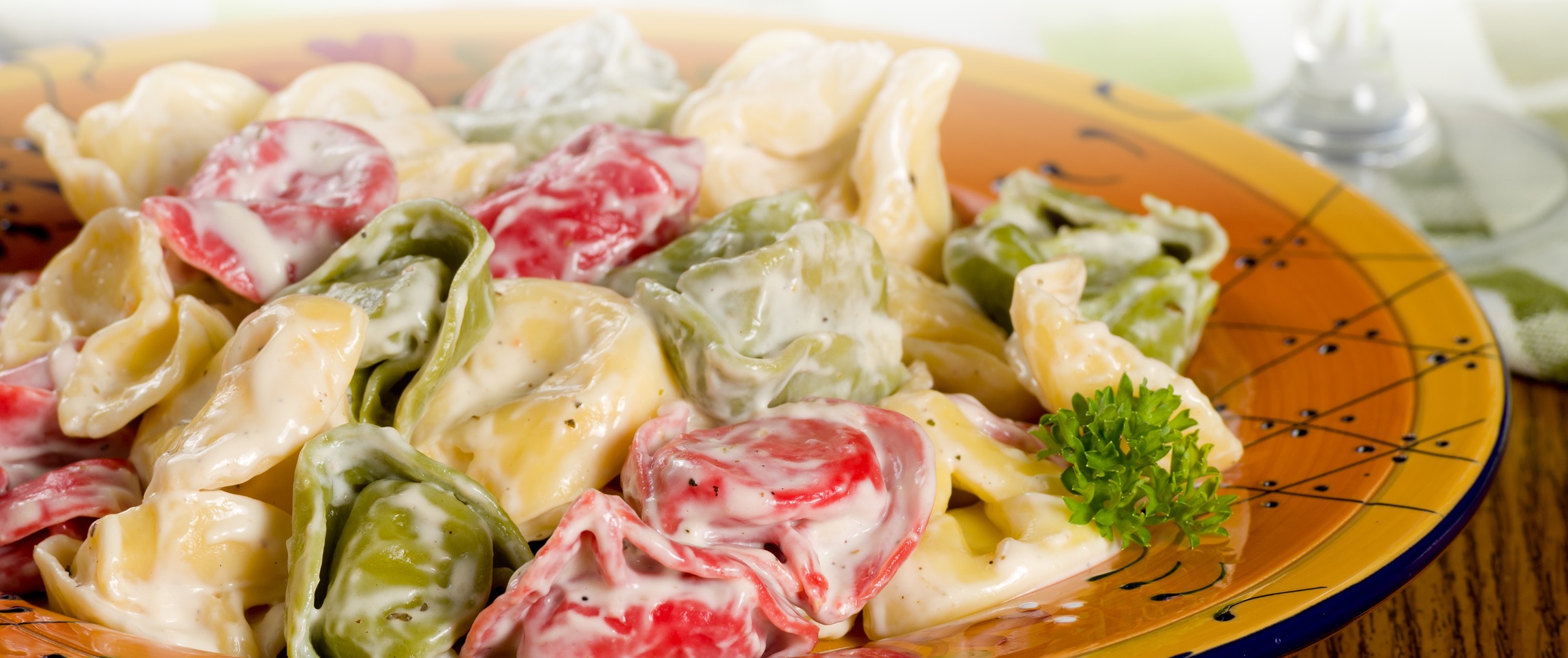 Tri Color Tortellini Parmesan Peppercorn Salad