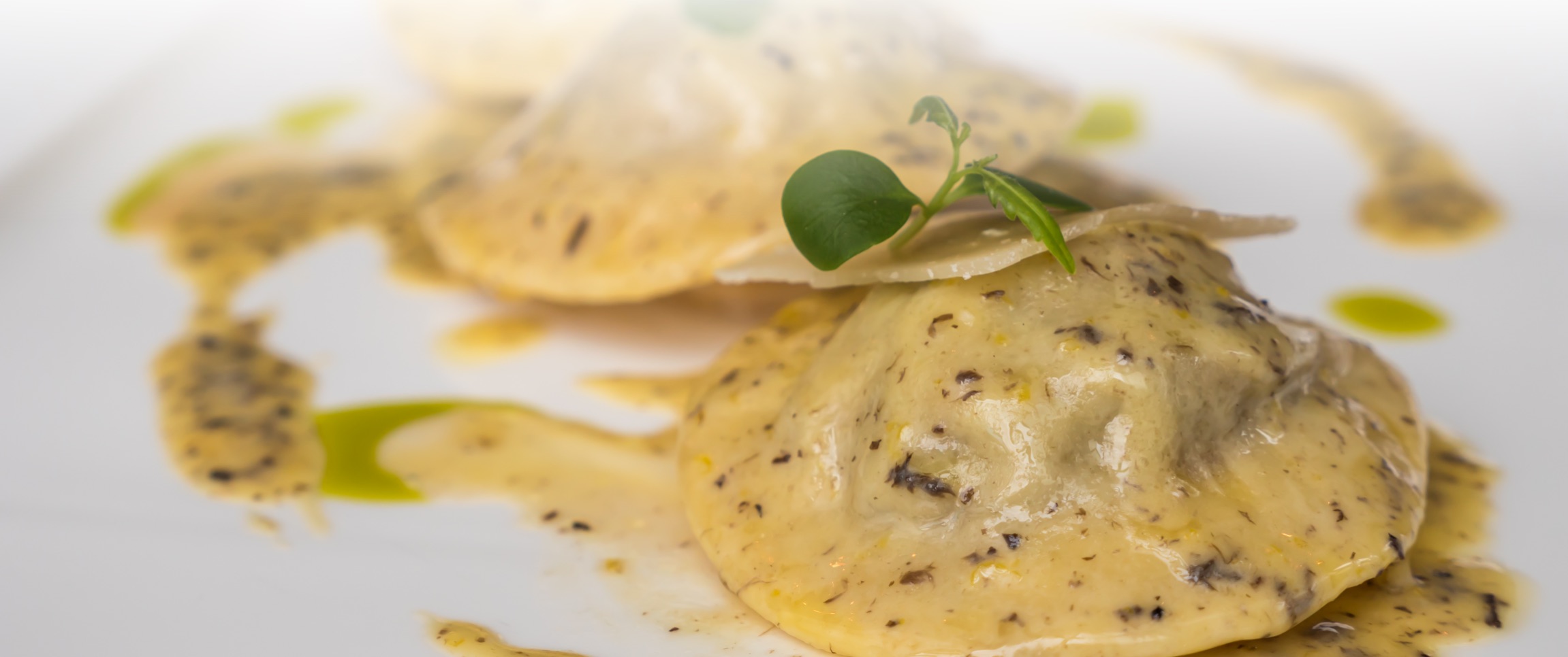 Ravioli Topped with Truffle Bistro Sauce