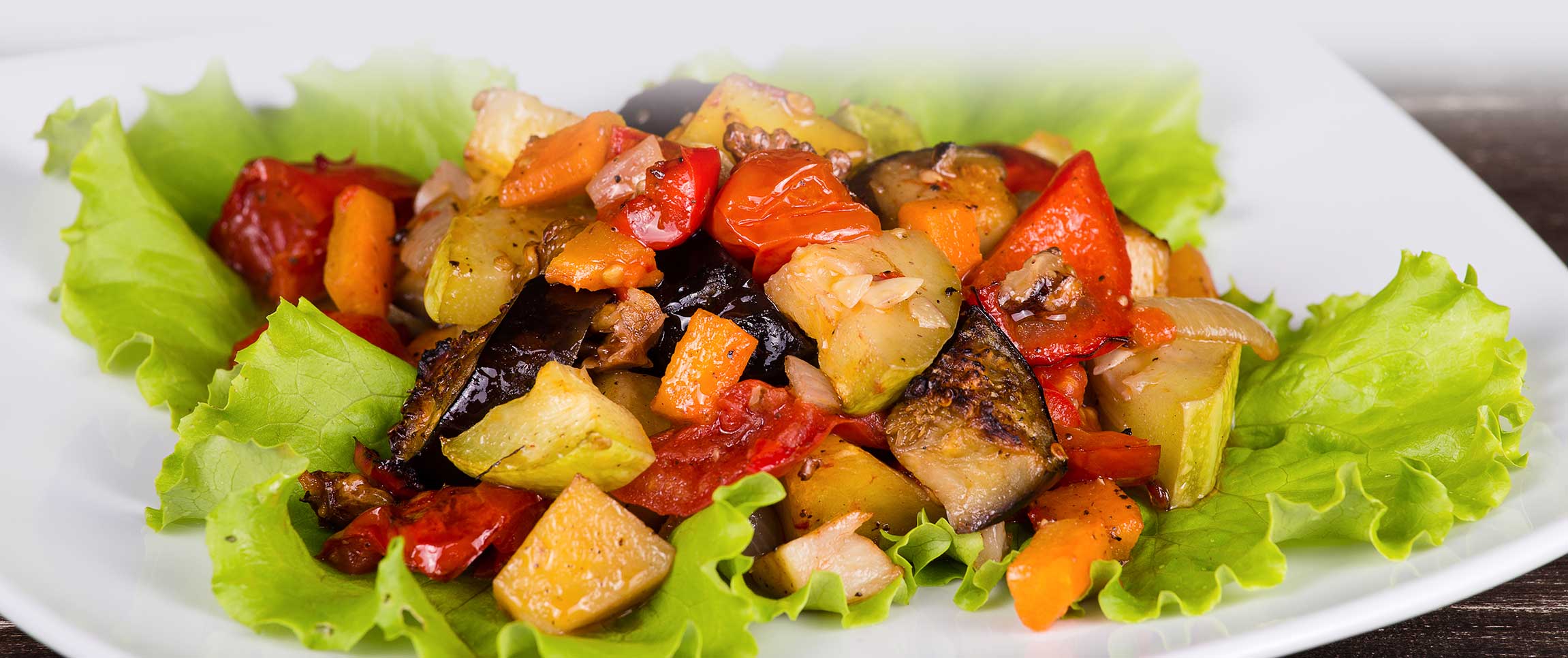 Roasted Eggplant and Squash Salad