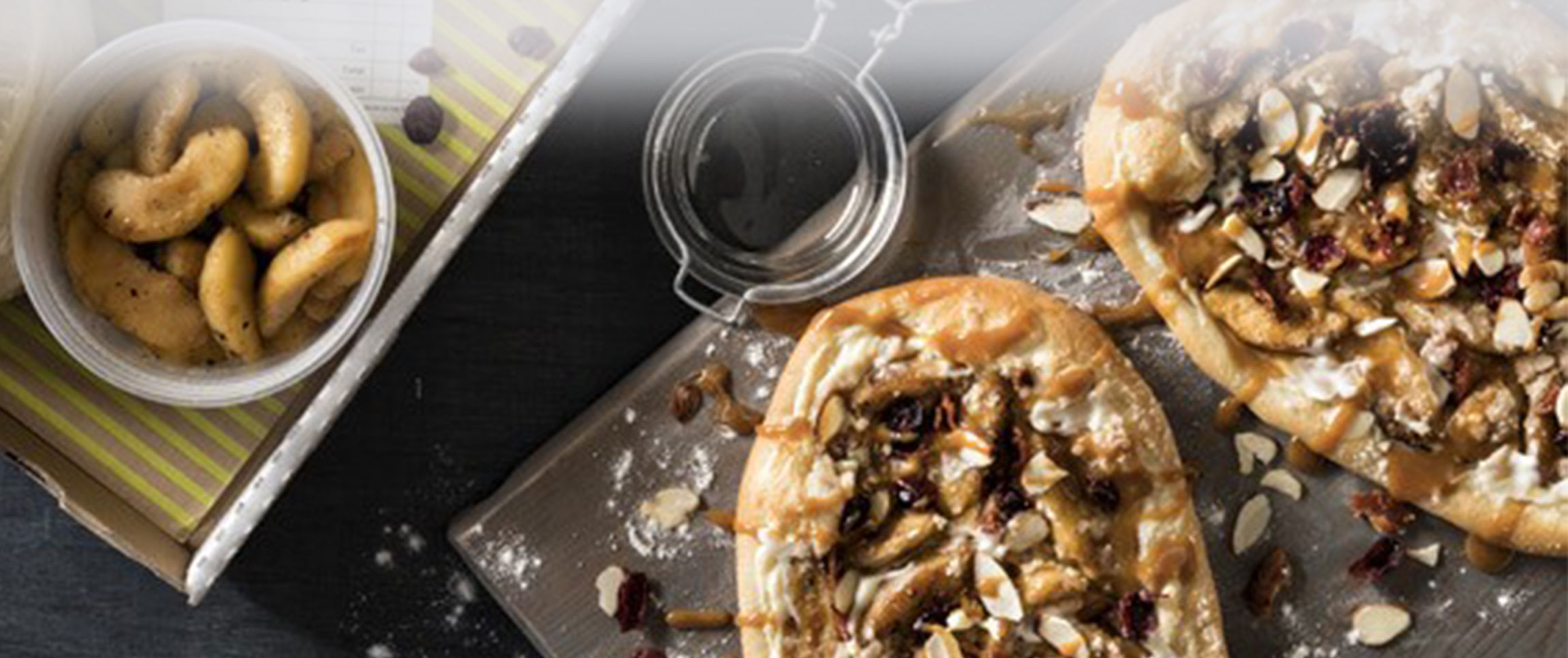 Roasted Apple Caramelized Bacon Flatbread