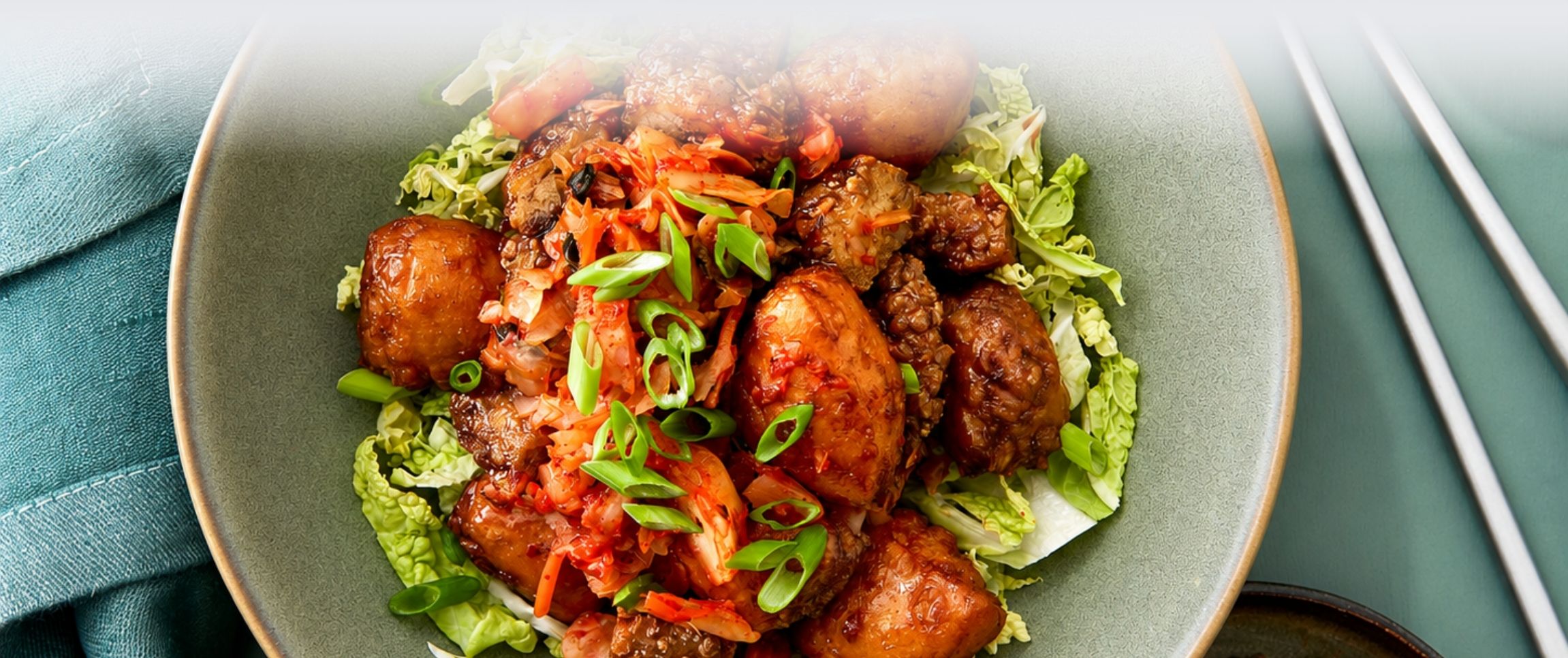 Korean Chicken and Biscuit Bites Bowls