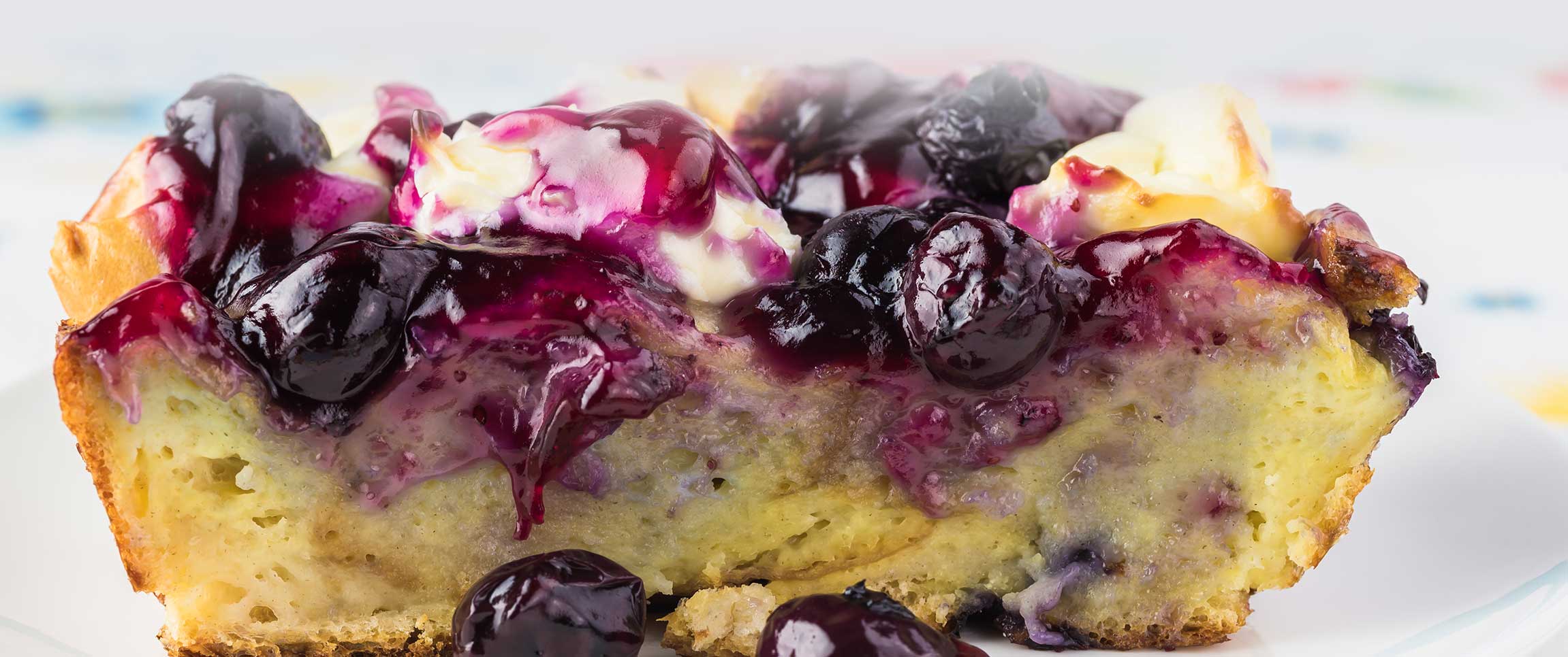 Blueberries and Cream French Toast Bake