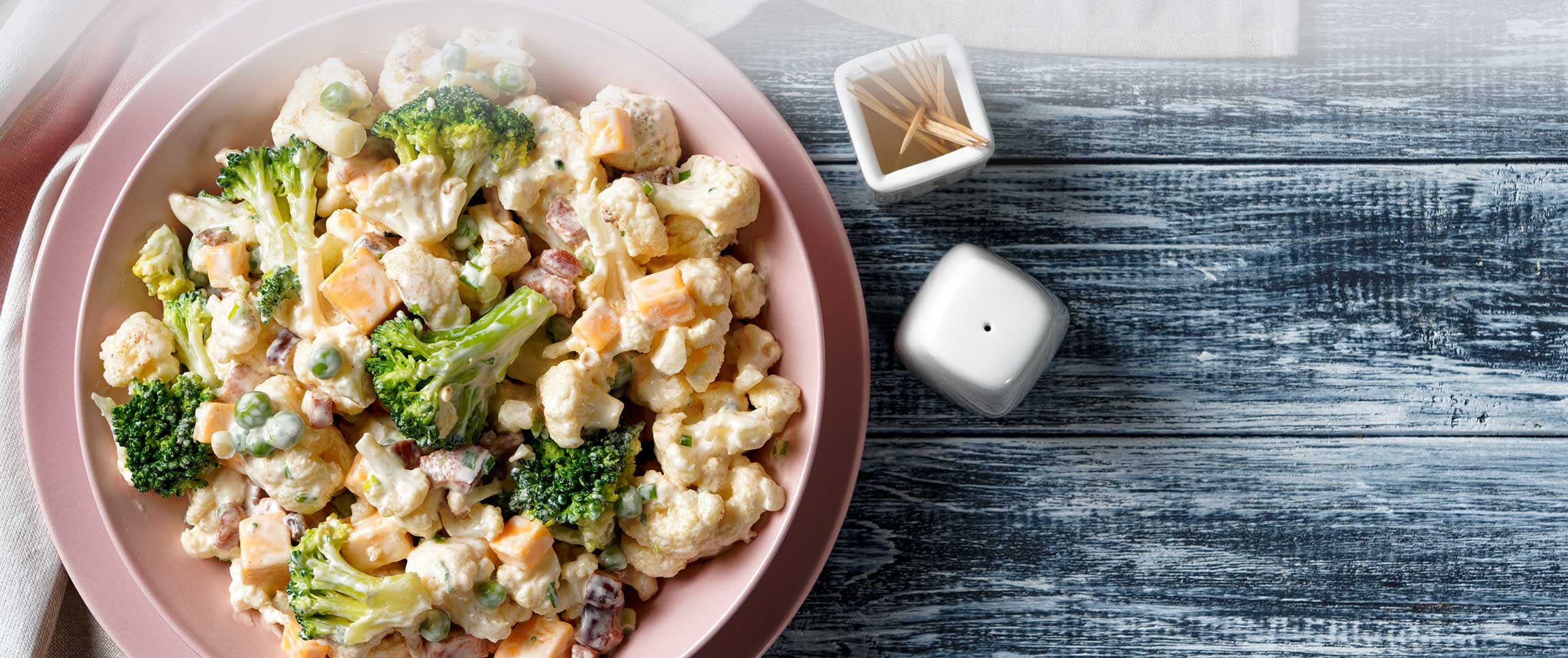 Peak Roasted Broccoli and Cauliflower Salad with Piancone Chianti & Basil Vinaigrette