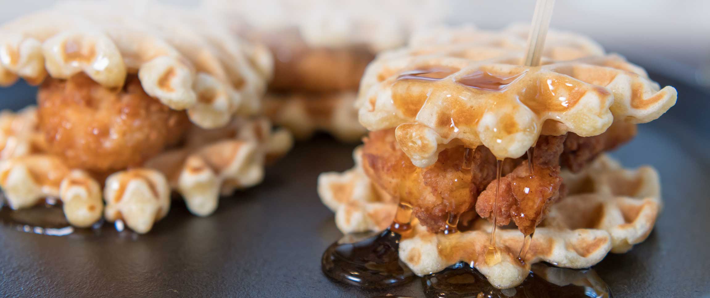 Cholula Chipotle Chicken and Waffle Sliders