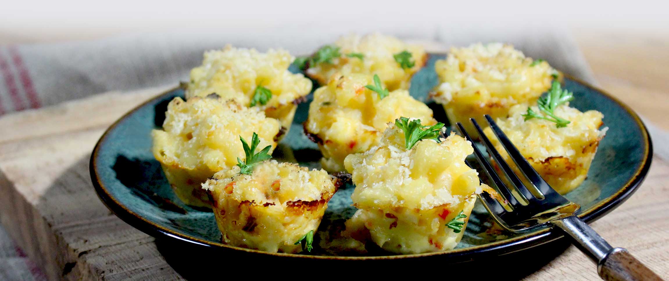 Spicy Lobster MacNCheese Bites