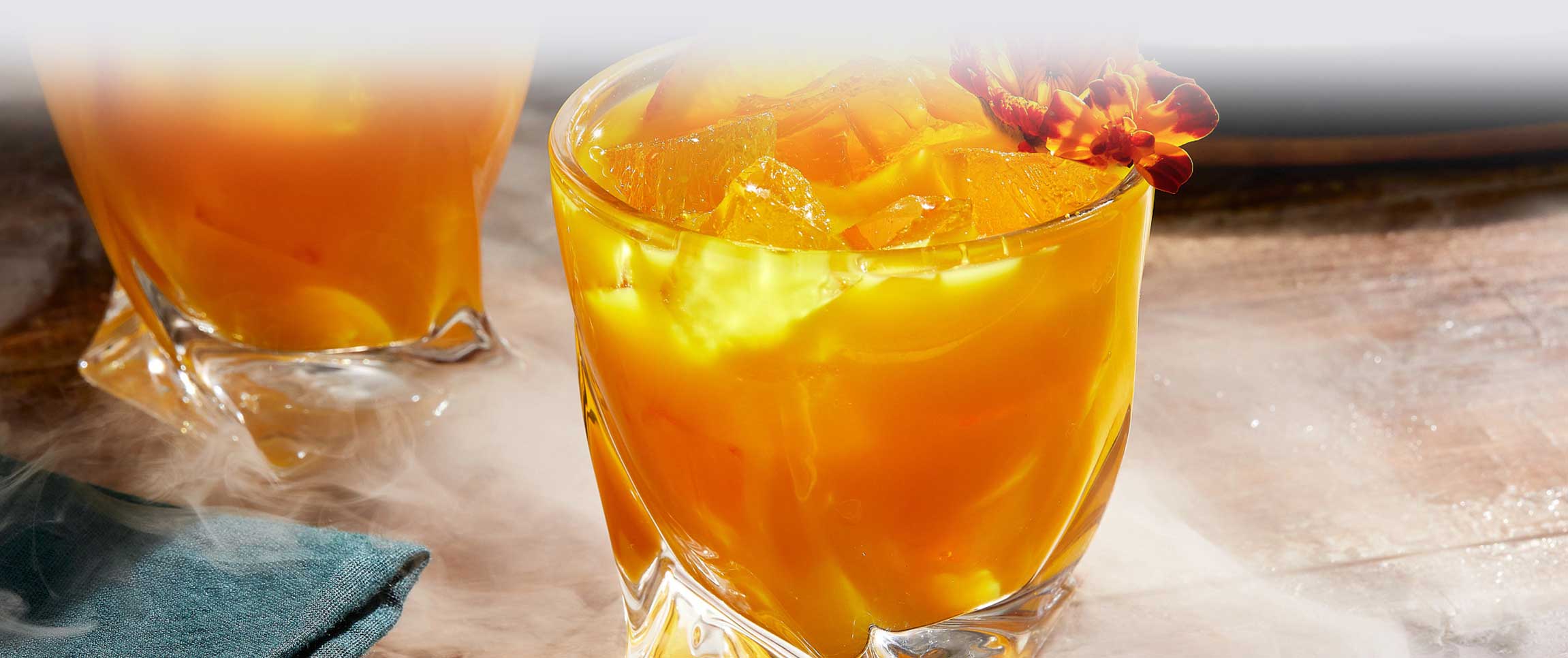 Marigold and Smoke Cocktail