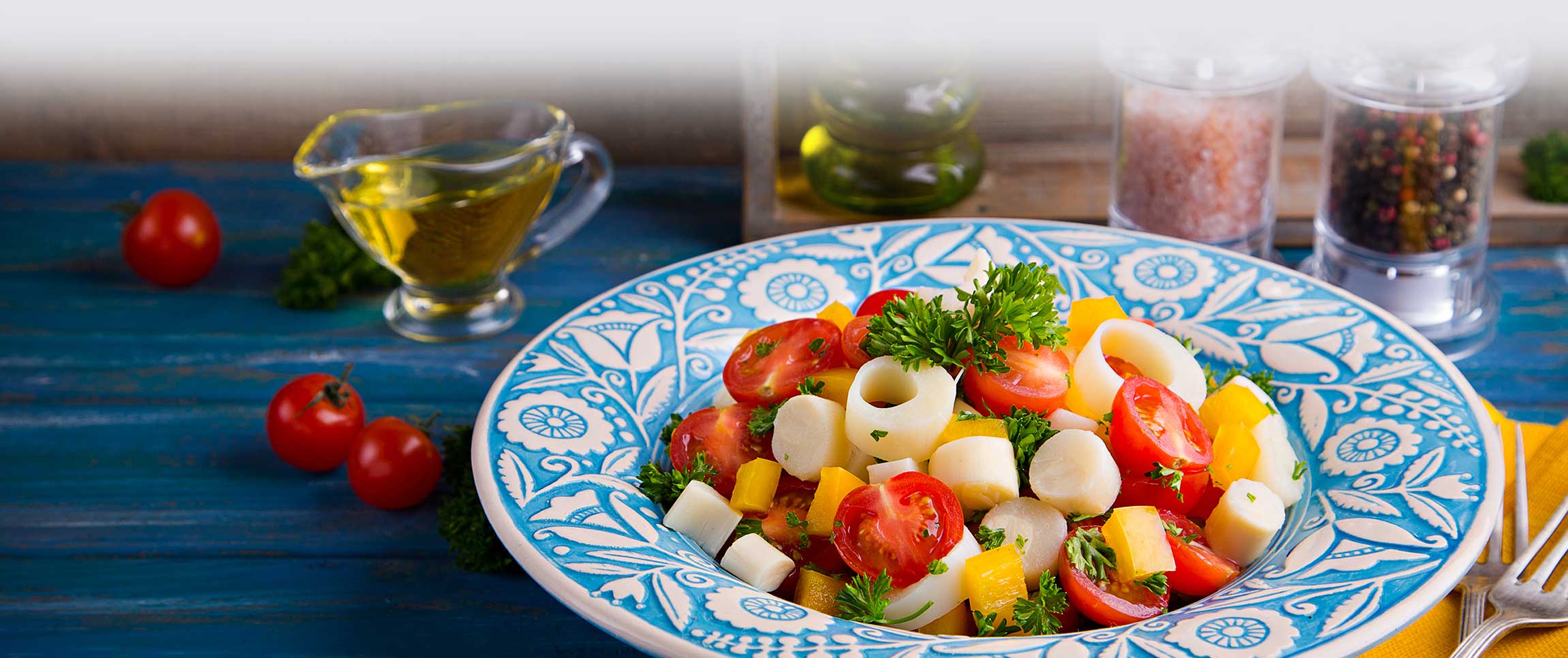 Poblano and Hearts of Palm Salad
