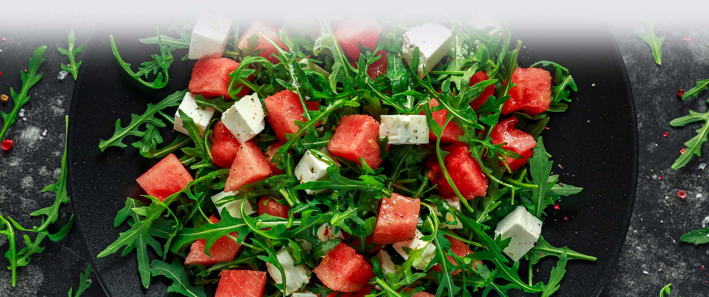 Watermelon and Arugula Salad w/ Orange Vinaigrette