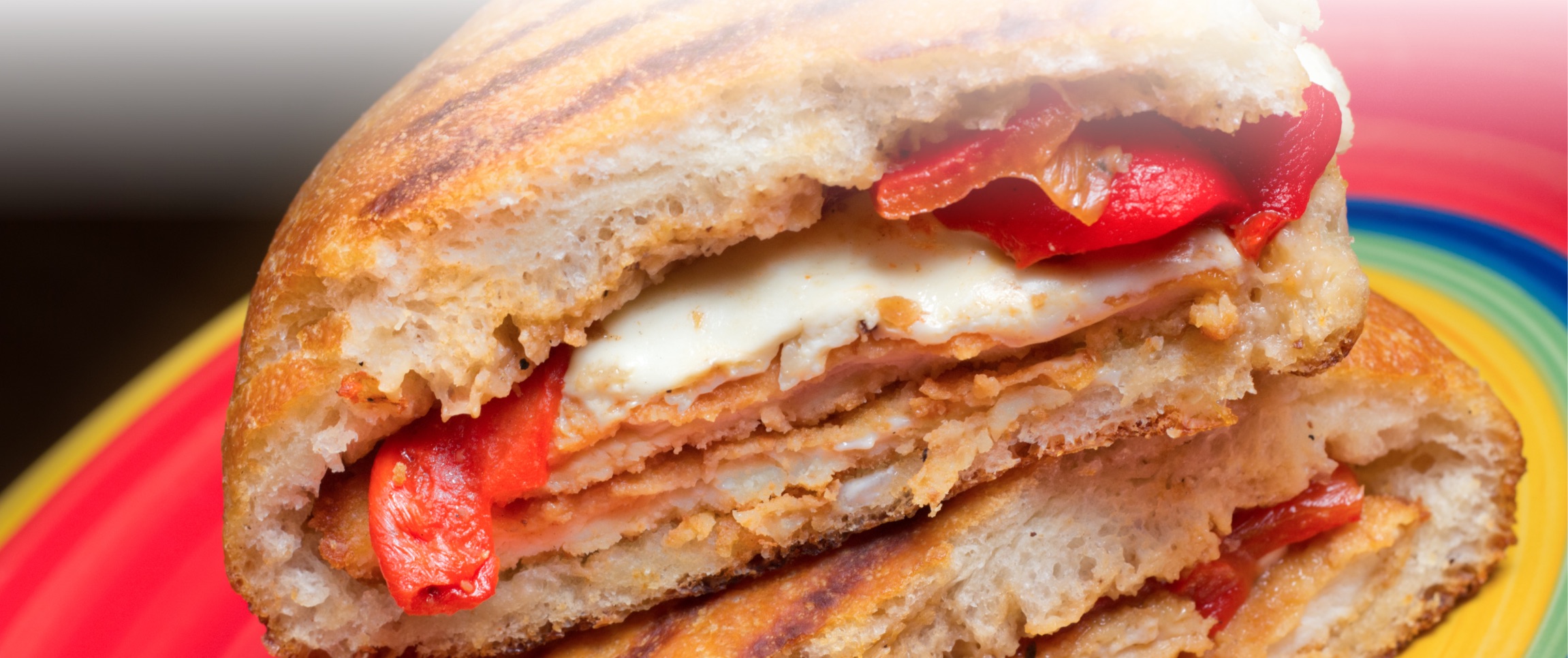 Chicken and Roasted Red Pepper Panini