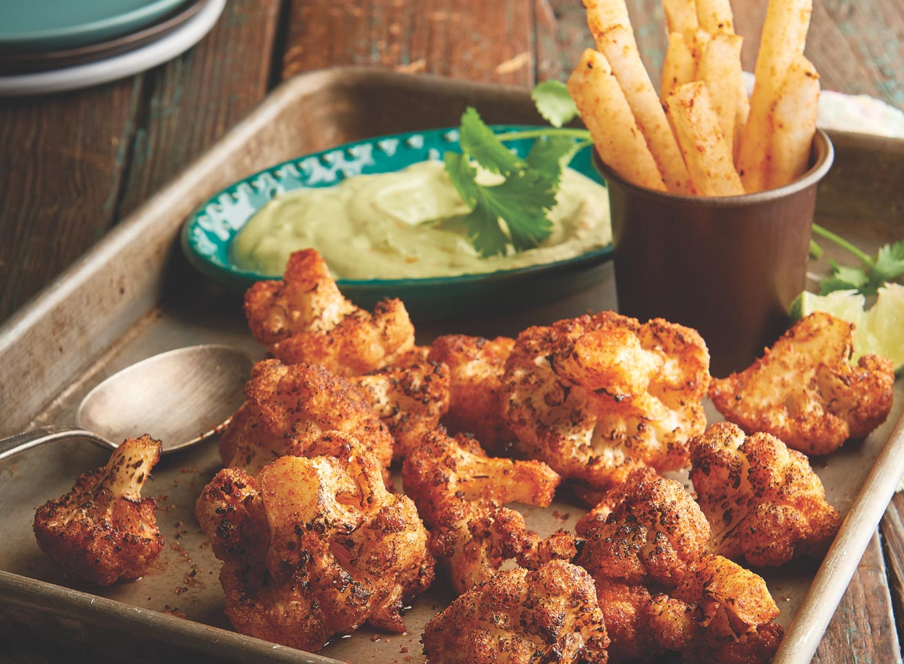 Chipotle Cinnamon Rubbed Cauliflower Wings