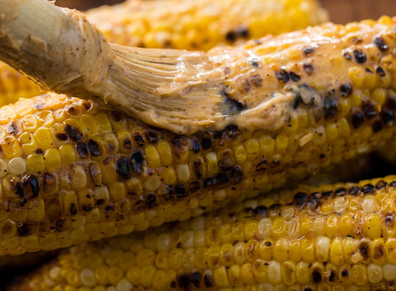 Grilled Corn with Smokehouse Maple Chipotle Butter