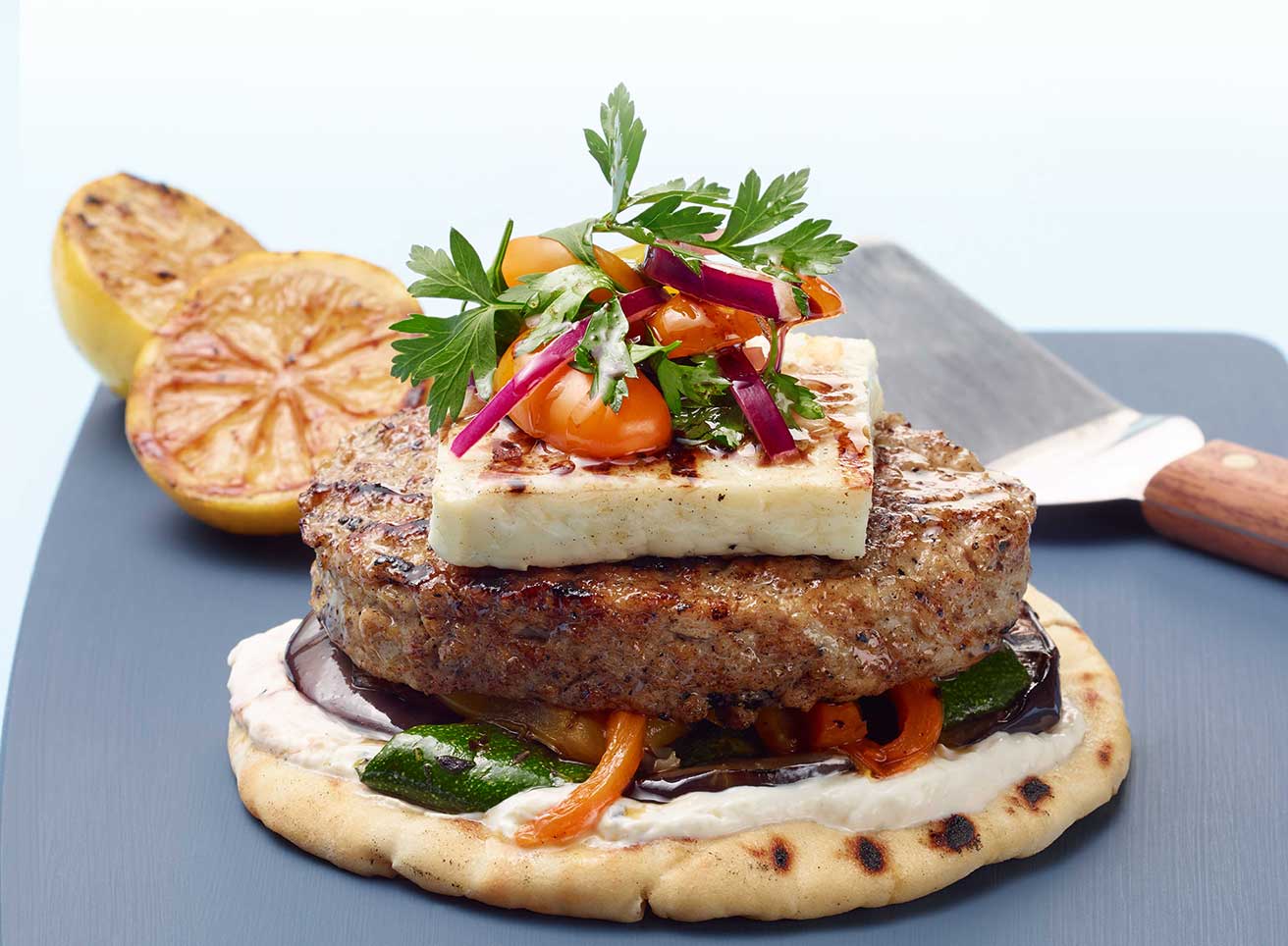 Mediterranean Turkey Burger
