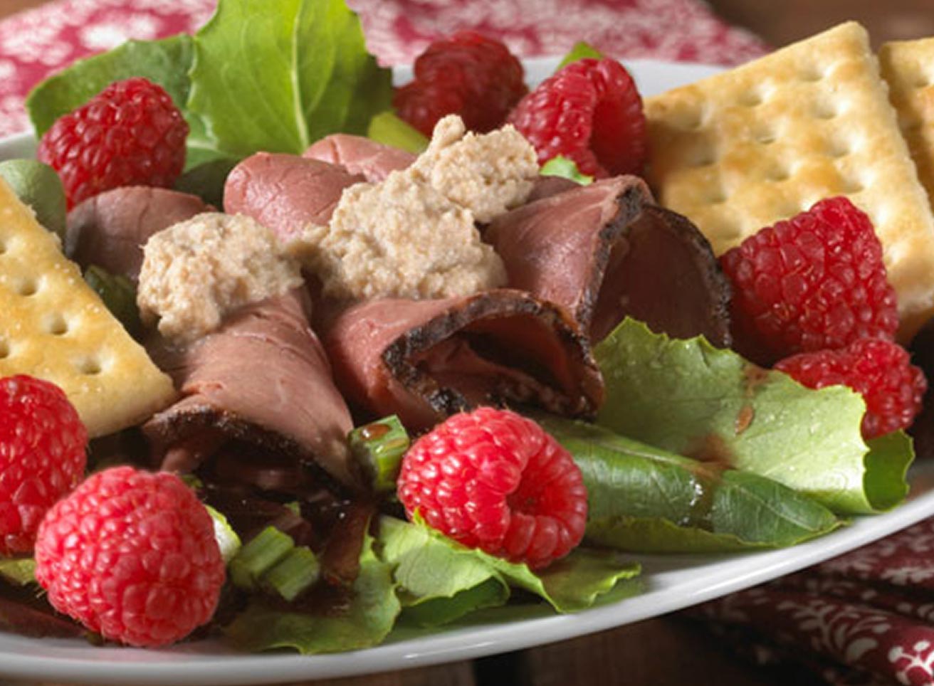 Raspberry-Beef Salad
