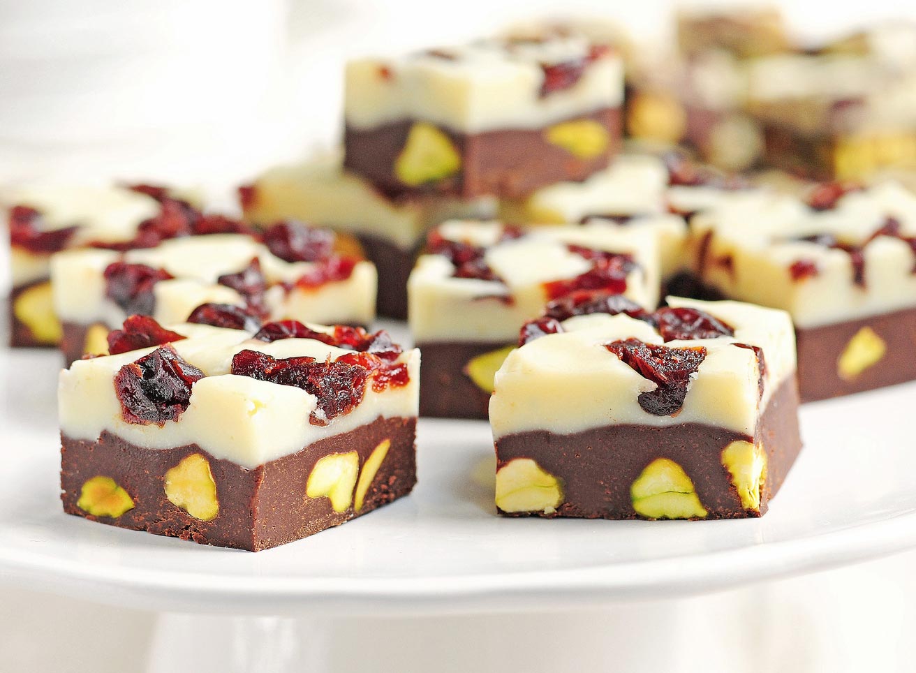 Tart Cherry Pistachio Fudge