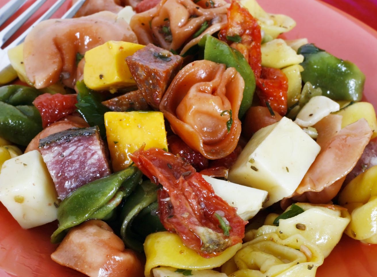 Tri-Color Tortellini Antipasta Salad