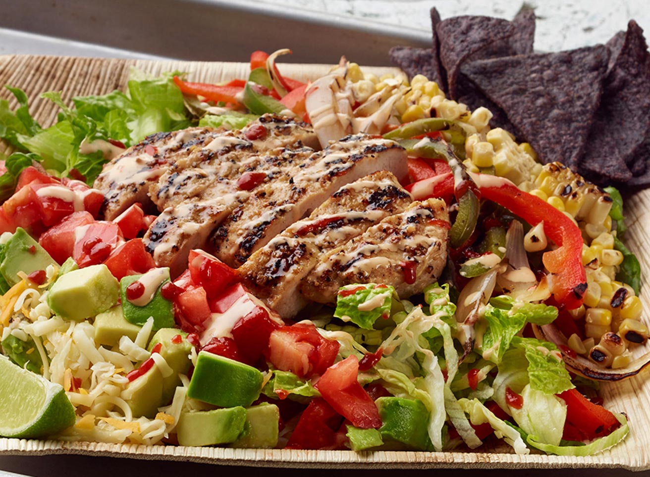 Turkey Burger Fajita Salad